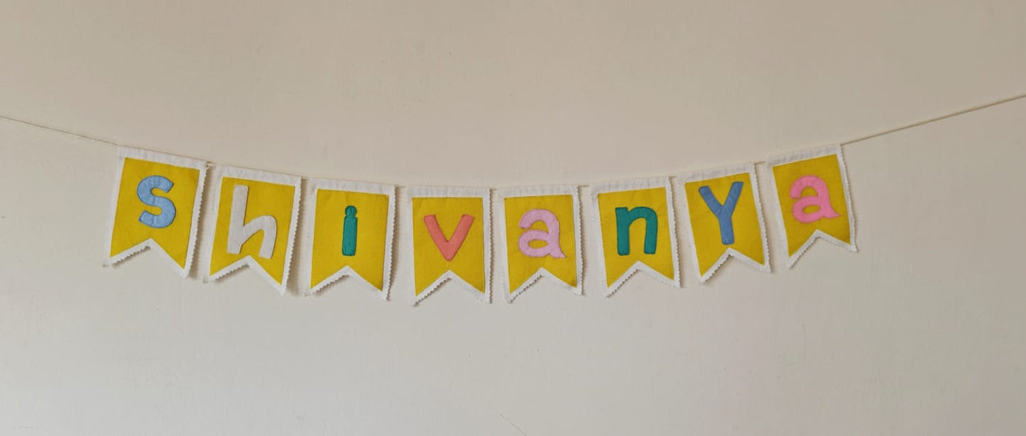 Custom Name bunting