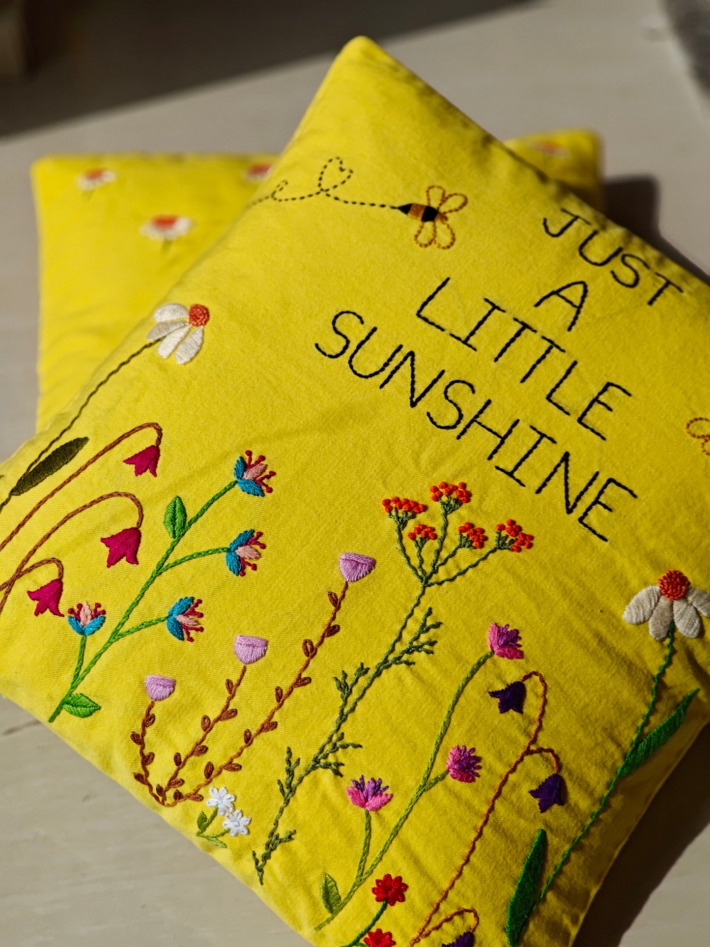Hand Embroidered Cushion Cover (Set of 2)