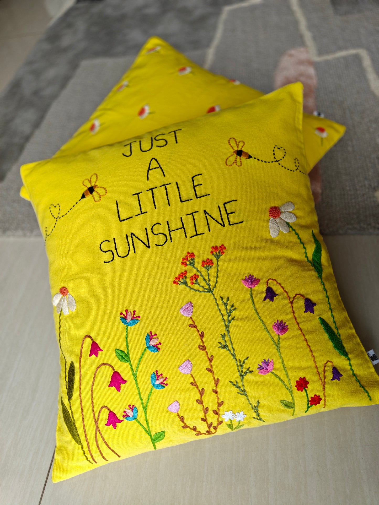 Hand Embroidered Cushion Cover (Set of 2)