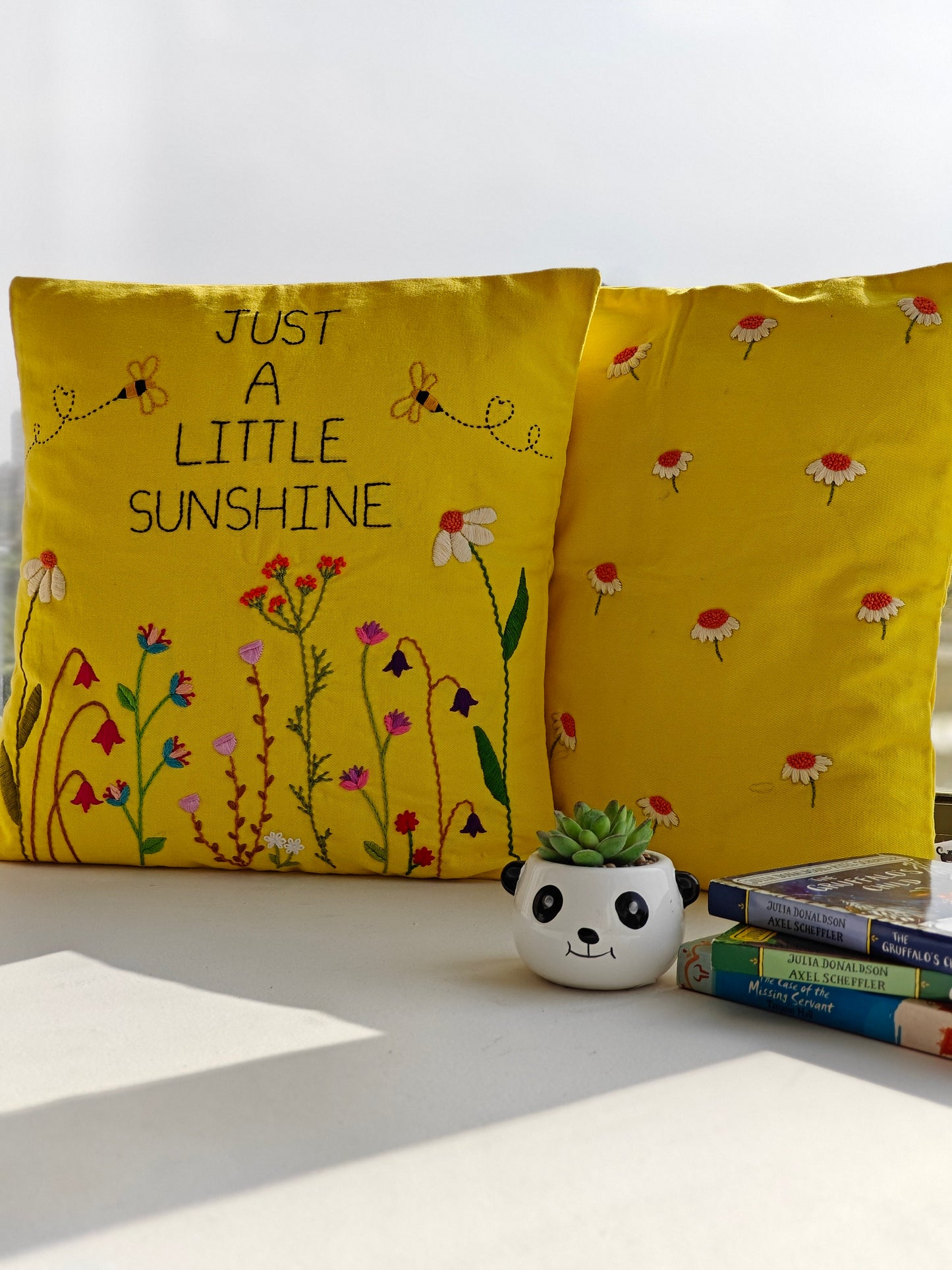 Hand Embroidered Cushion Cover (Set of 2)