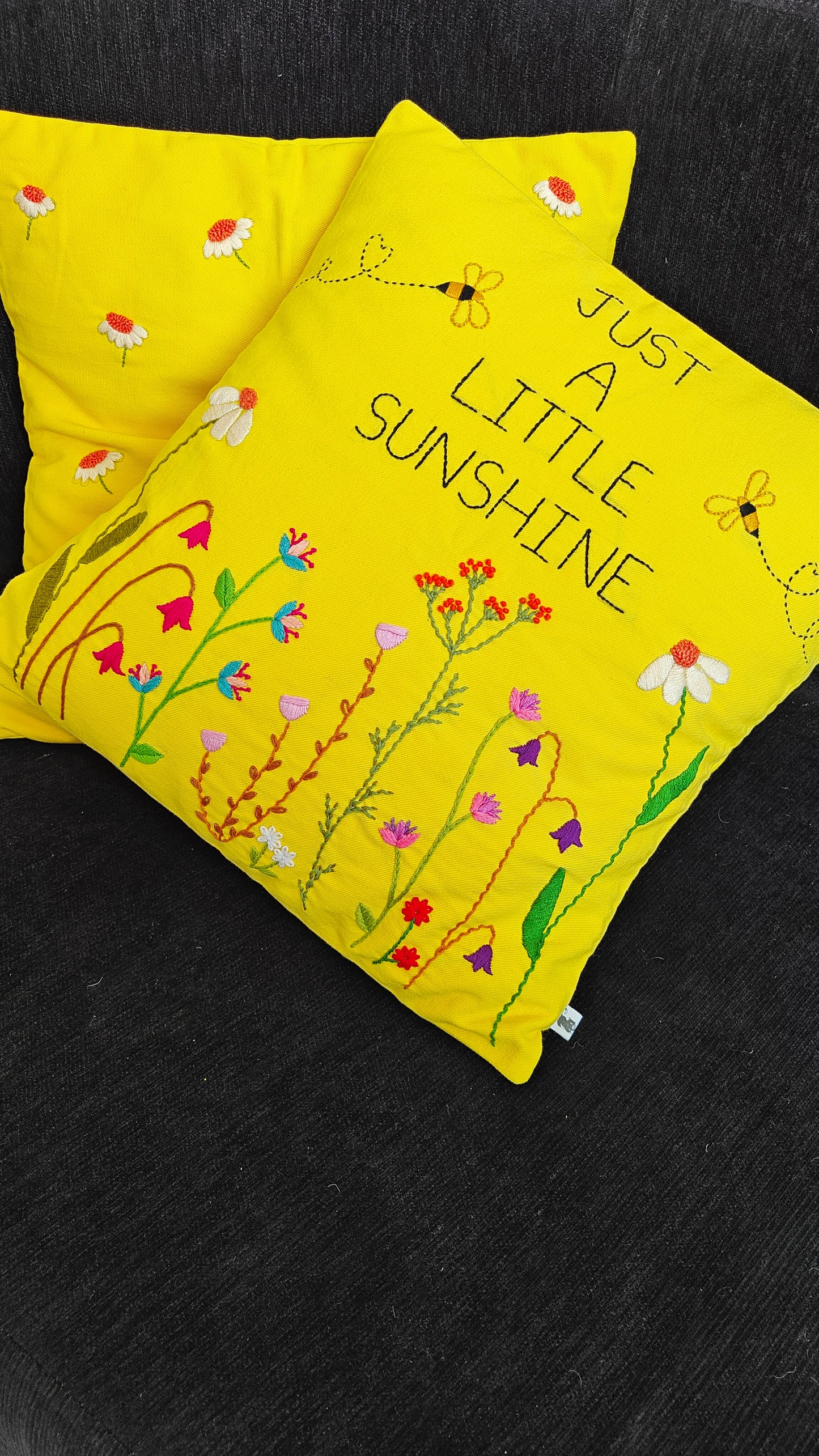 Hand Embroidered Cushion Cover (Set of 2)