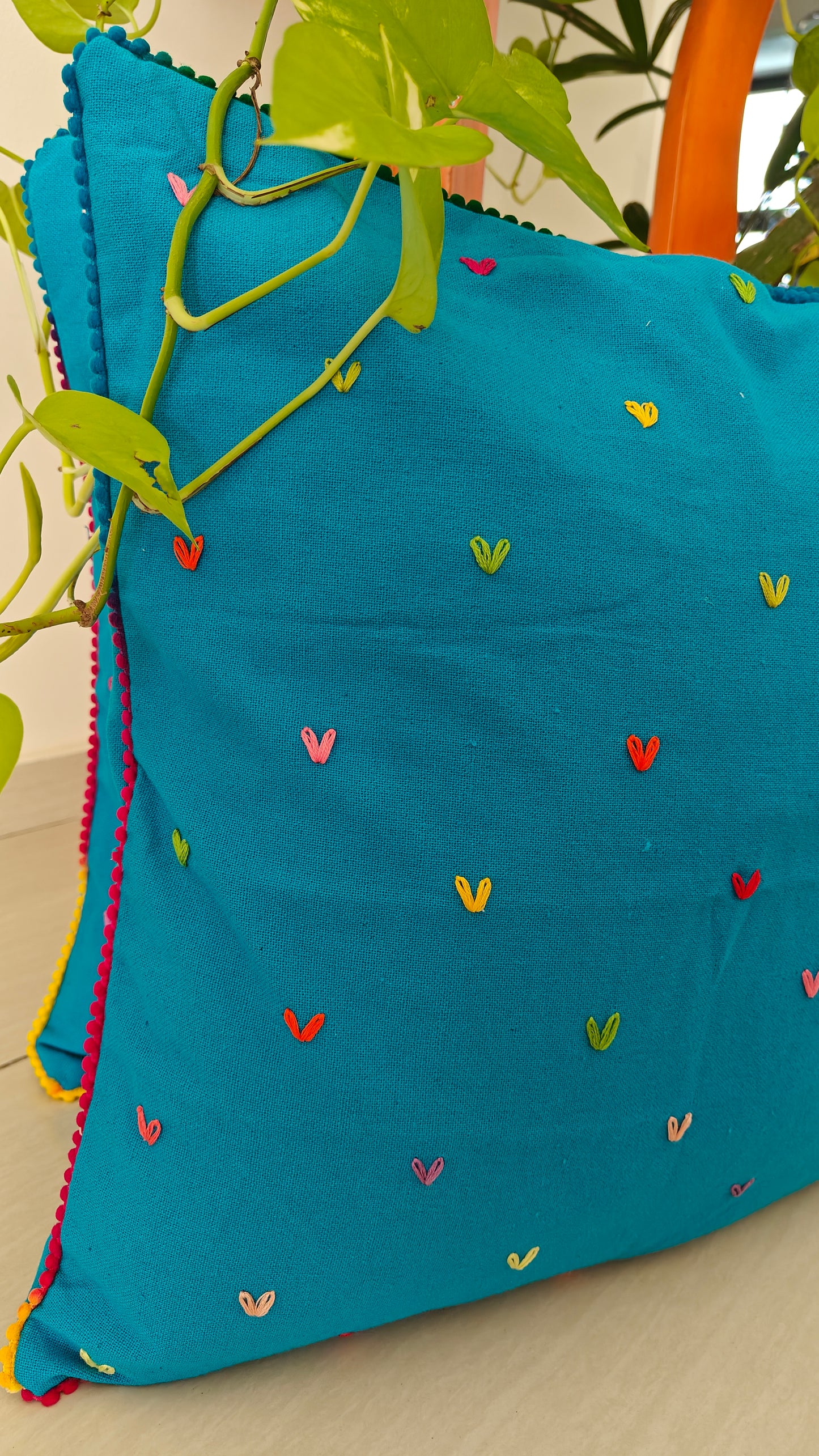 Hand Embroidered Cushion Covers (Set of 2)