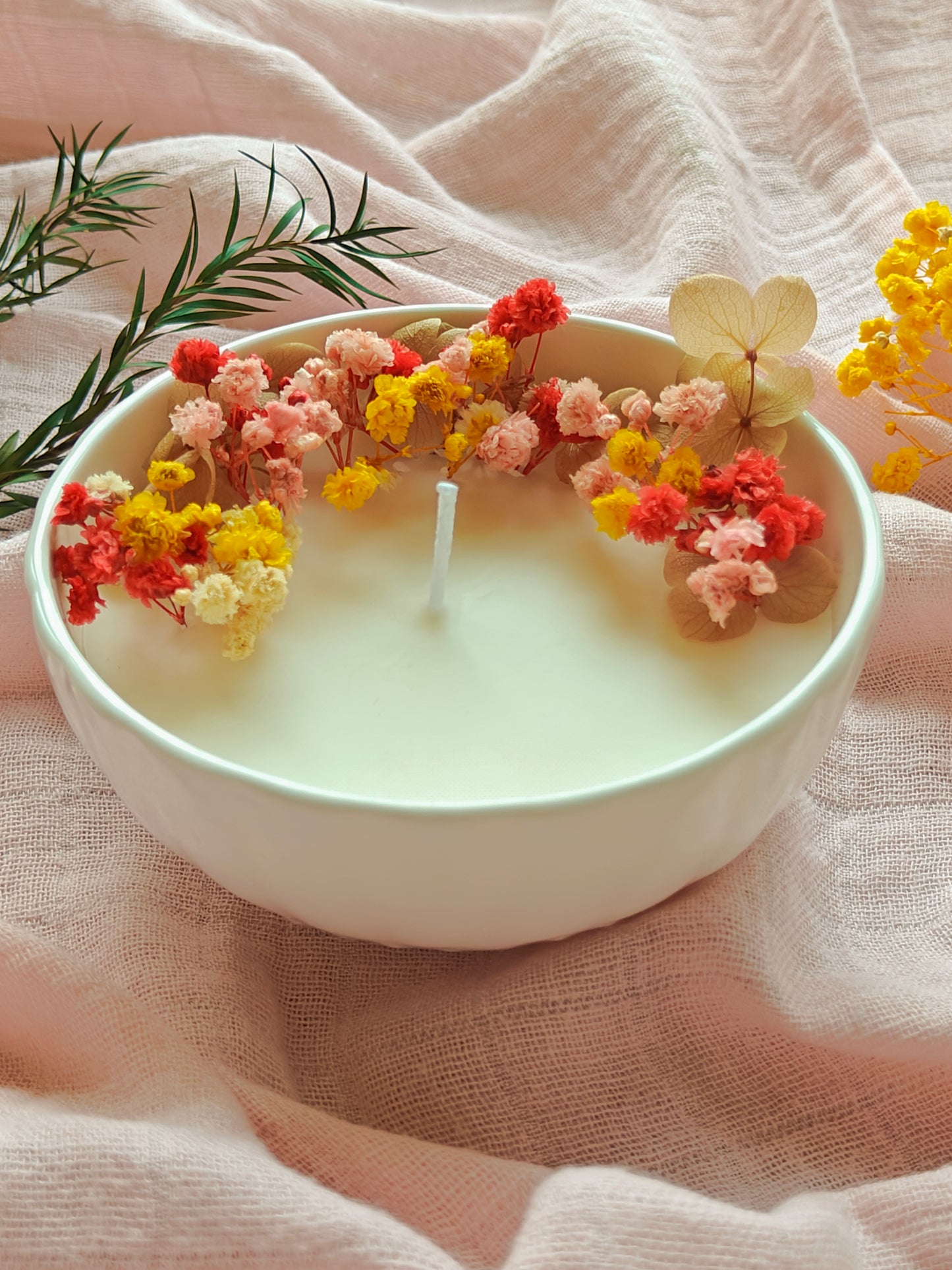 Candle in Ceramic bowl - 4 inch