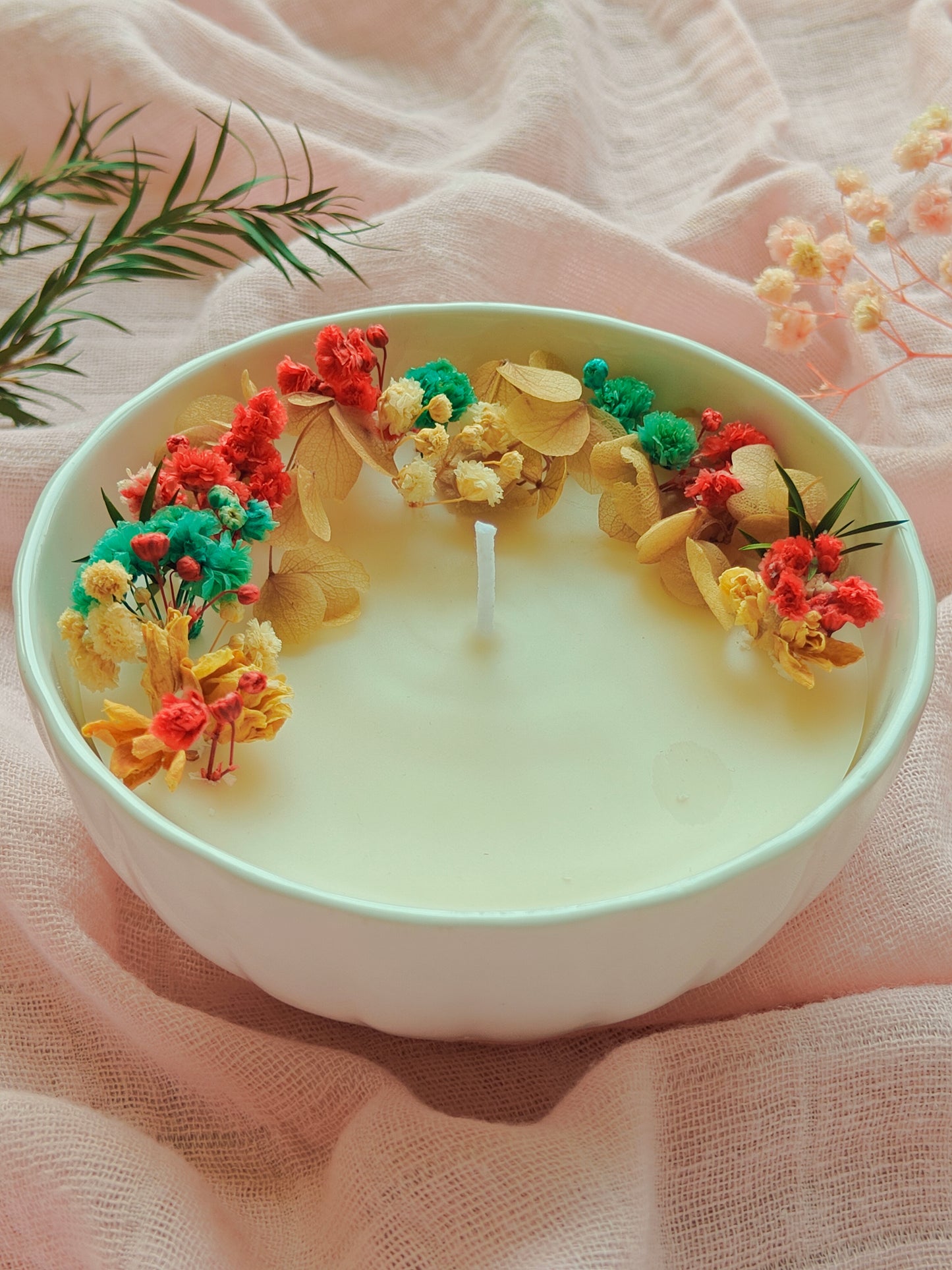 Candle in Ceramic bowl - 4 inch