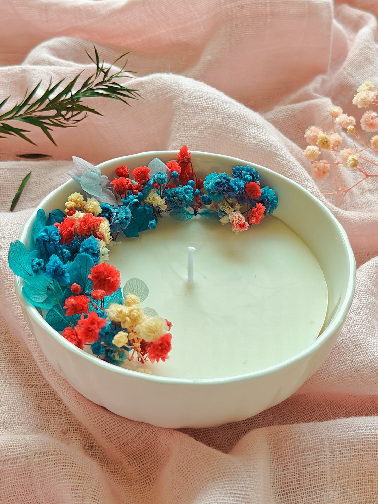 Candle in Ceramic bowl - 4 inch