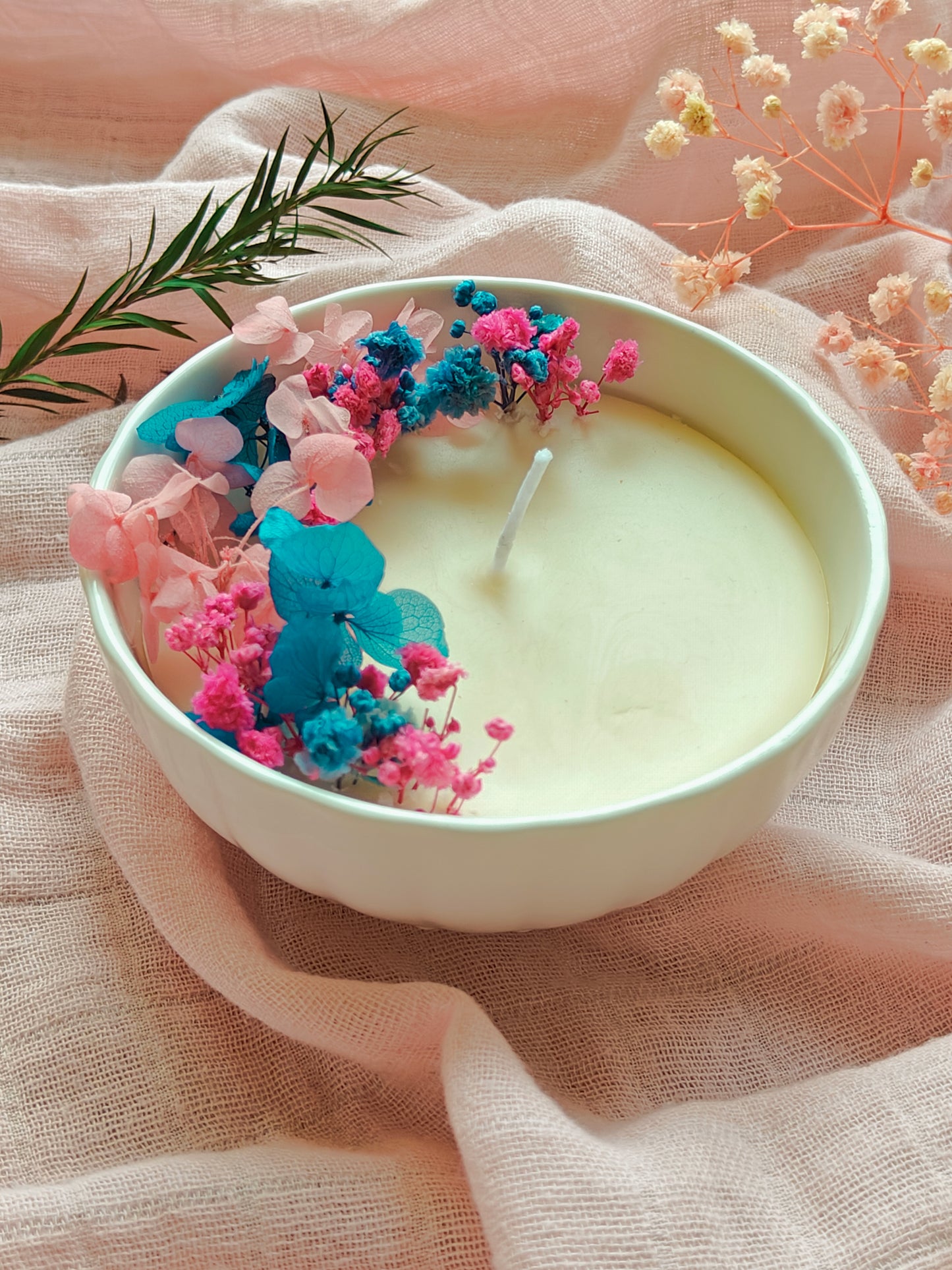 Candle in Ceramic bowl - 4 inch