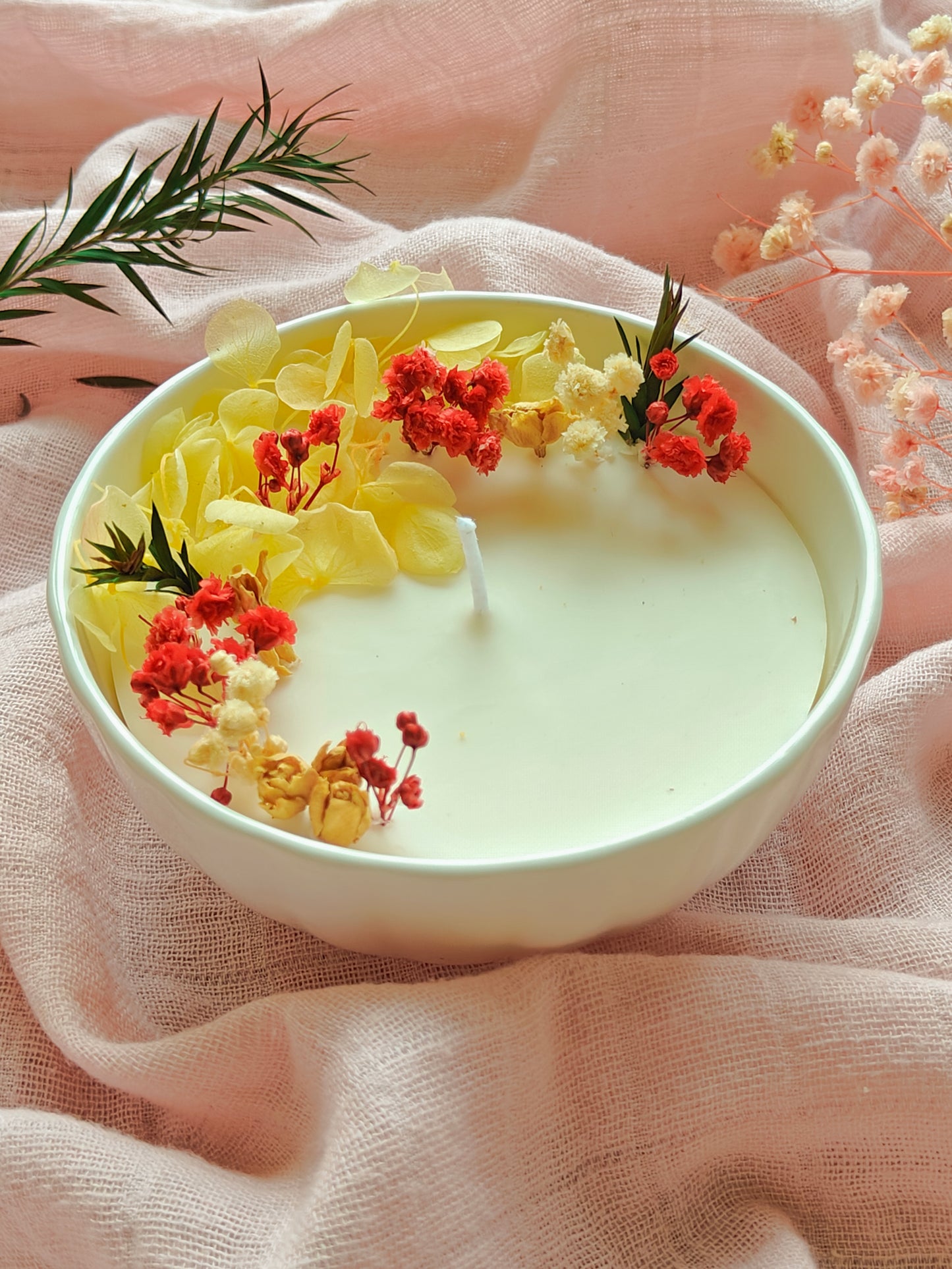 Candle in Ceramic bowl - 4 inch