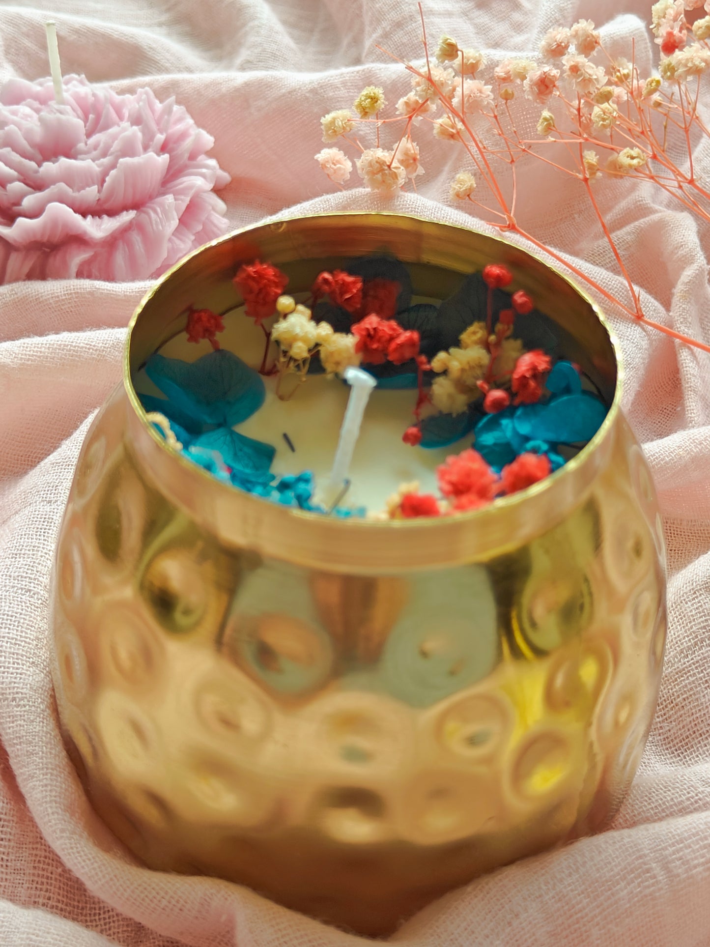 Candle in Metal Urli - 3.5 inch