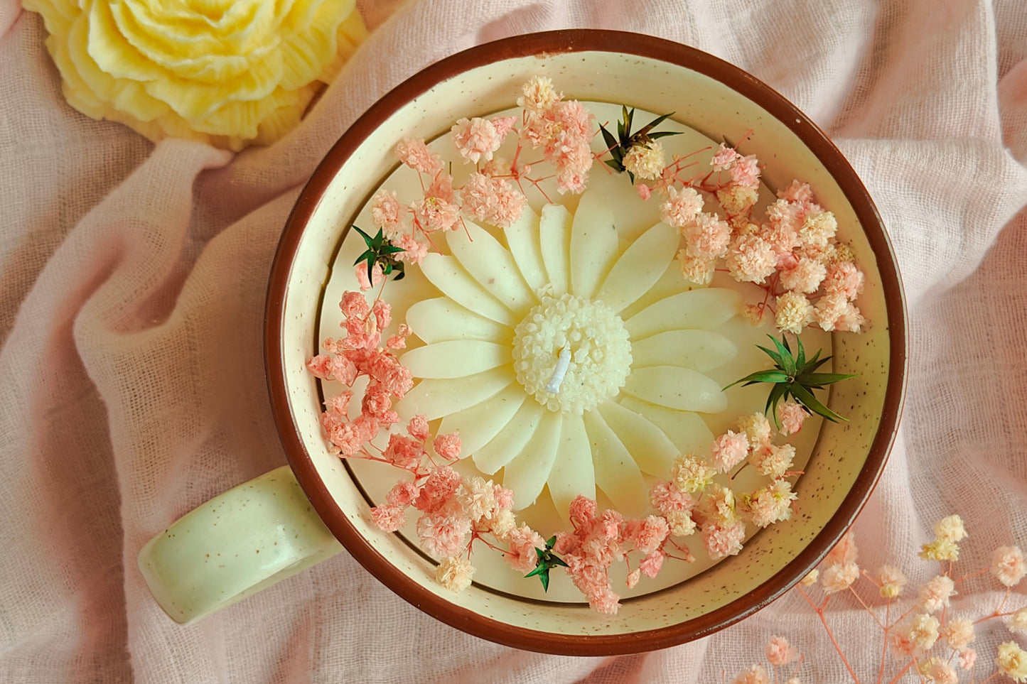 Candle in Ceramic coffee mug- 4.5 inch