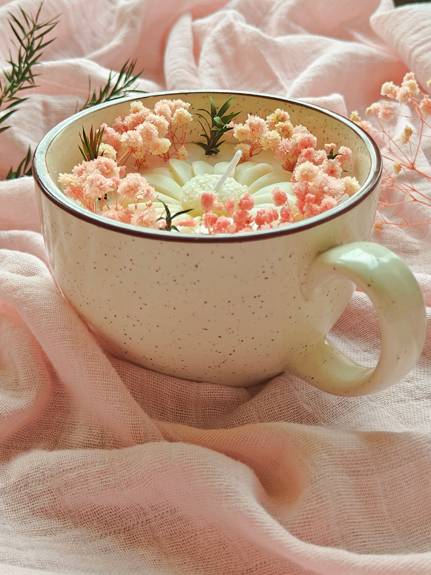 Candle in Ceramic coffee mug- 4.5 inch