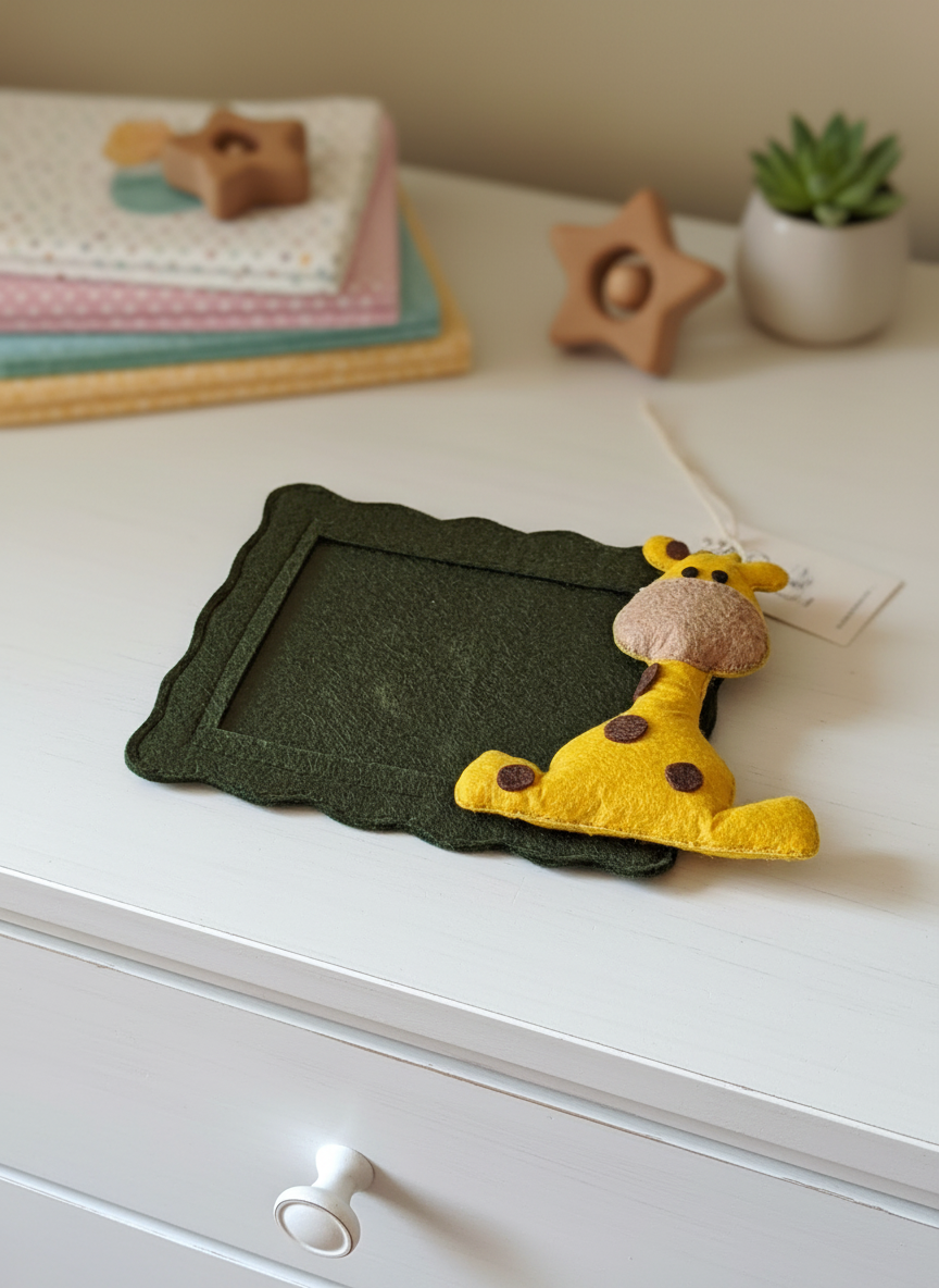Felt Fridge Magnet Photo Frame Giraffe