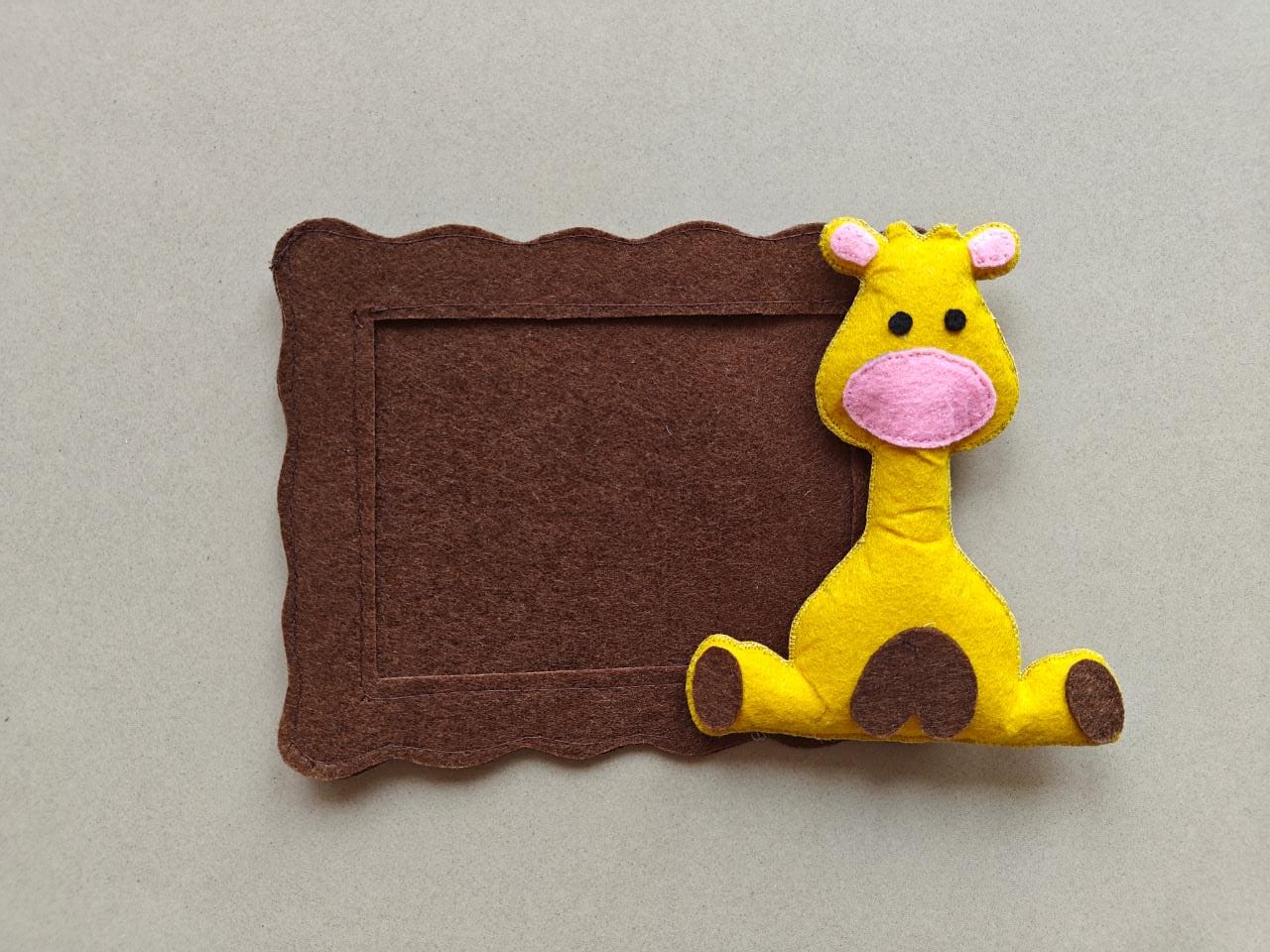 Felt Fridge Magnet Photo Frame Giraffe
