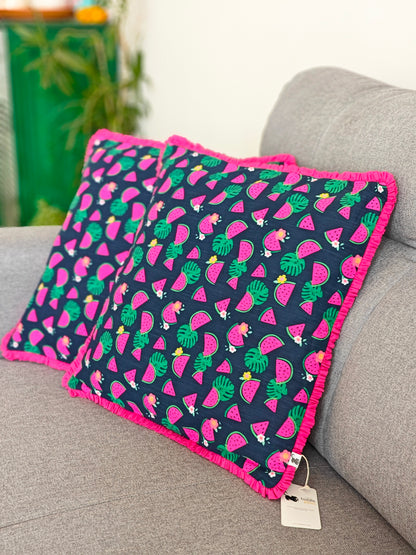 Water Melon Cushion Cover (Set of 2)