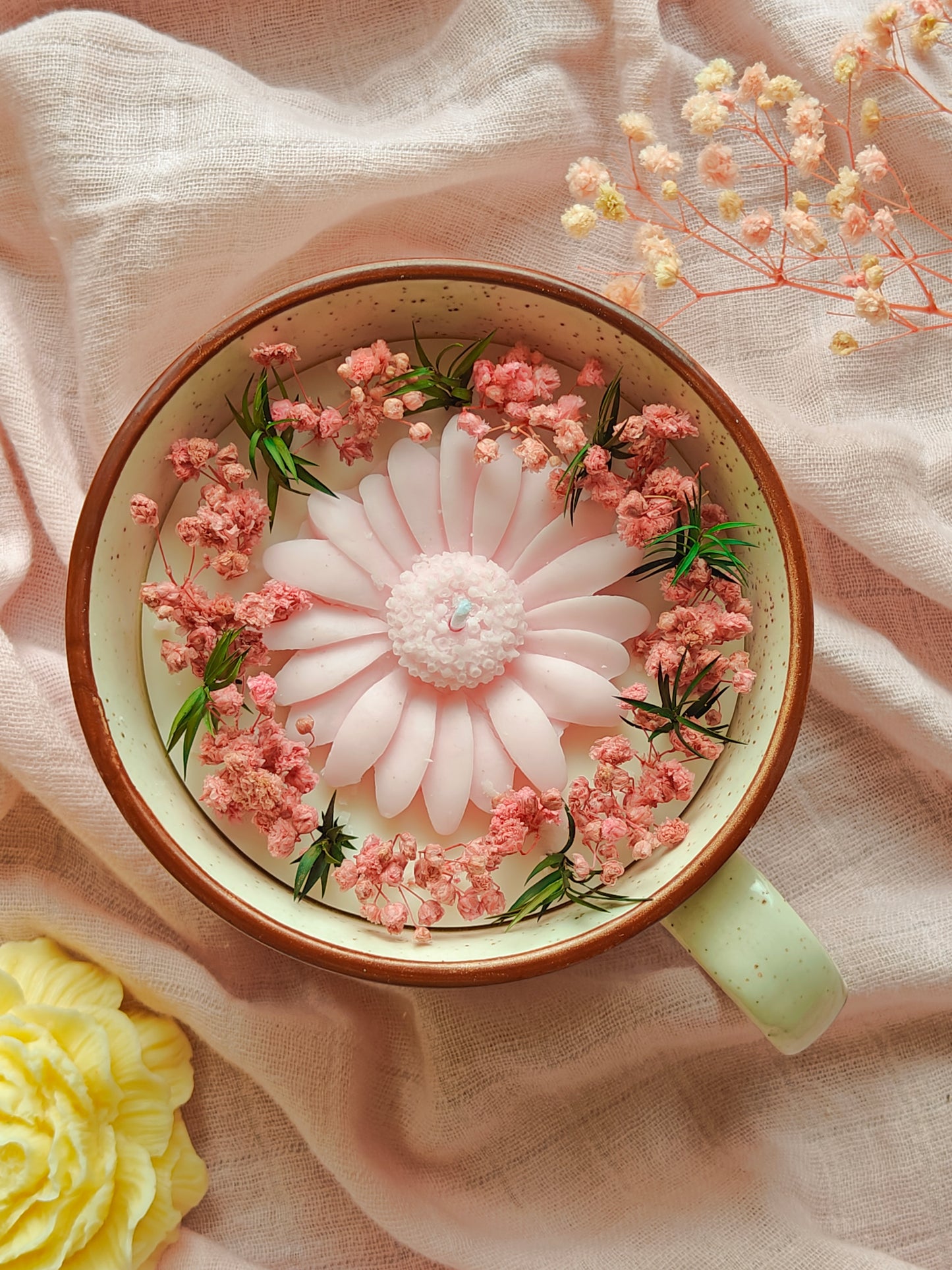 Candle in Ceramic coffee mug- 4.5 inch