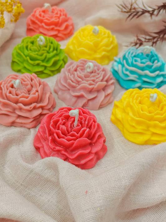 Soy Wax Colourful Floating Candles Set of 8