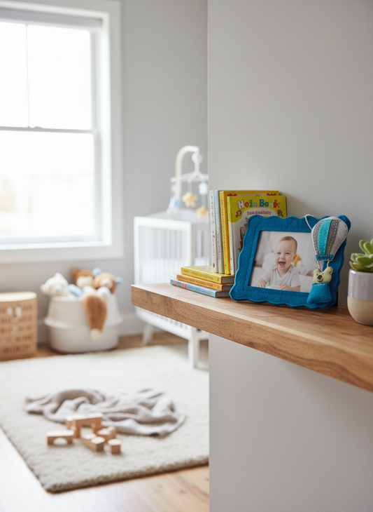 Felt Fridge Magnet Photo Frame Hot Air Balloon