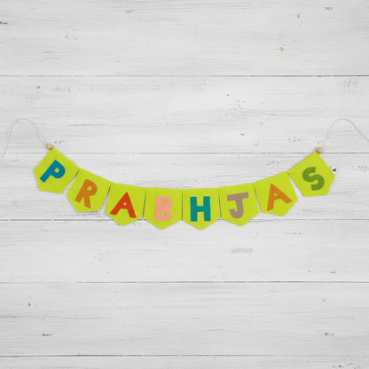 Handcrafted Felt Name Wall Hanging, Custom Name Banner, Name Bunting