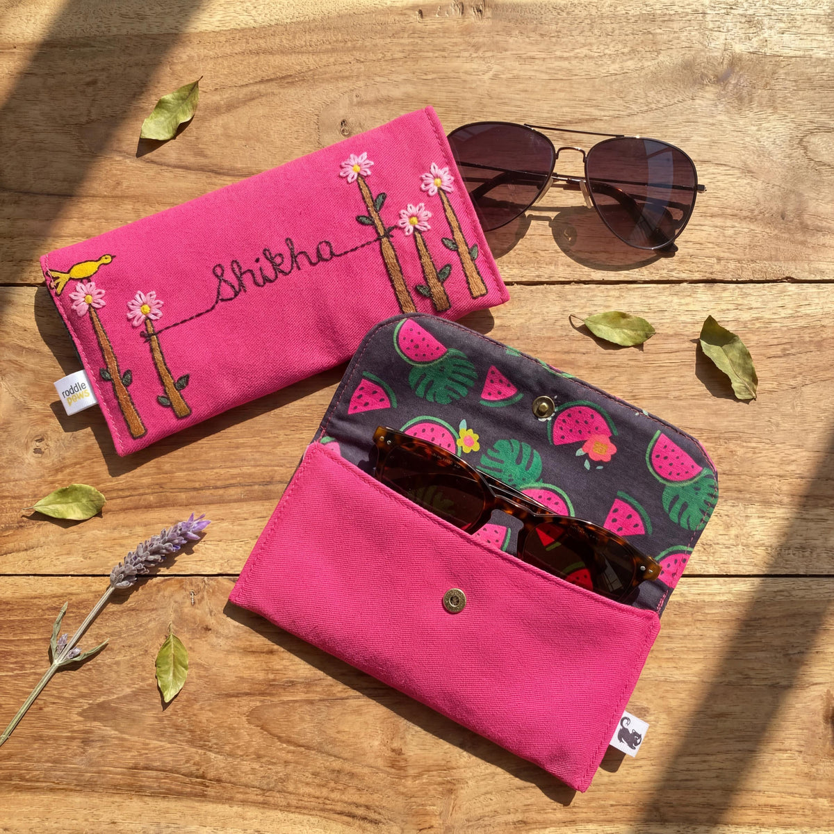 Personalised Sunglass Case & Matching Felt Keychain — photo 17