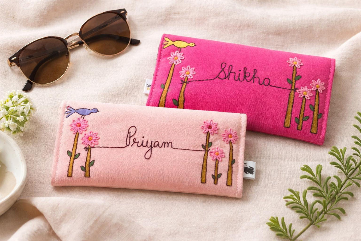 Personalised Sunglass Case & Matching Felt Keychain — photo 3
