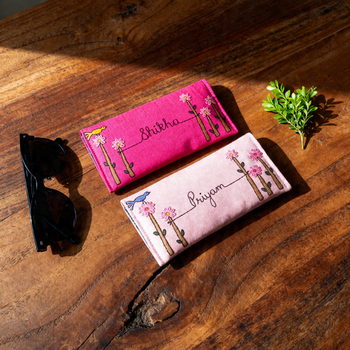 Personalised Sunglass Case & Matching Felt Keychain — photo 15