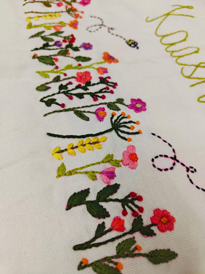 Personalised Wildflower & Bees Cushion Cover — photo 15