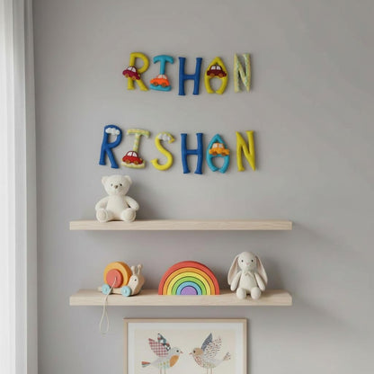 Personalised Car Embroidered Felt Name Banner — photo 3