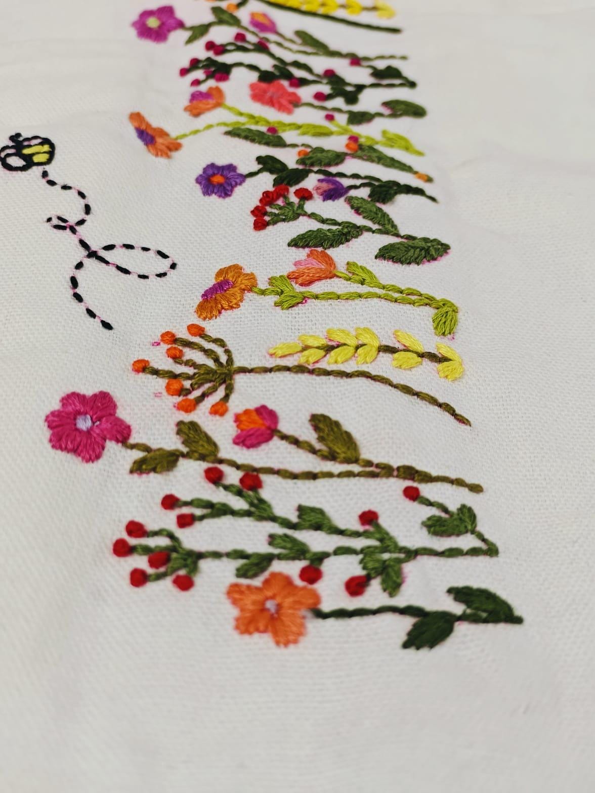 Personalised Wildflower & Bees Cushion Cover — photo 13