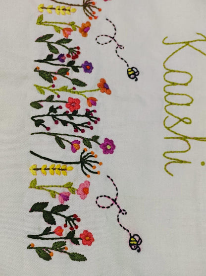 Personalised Wildflower & Bees Cushion Cover — photo 16
