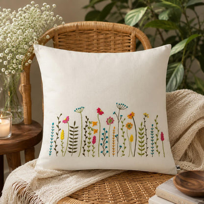 Personalised Wildflower Meadow Cushion Cover — photo 7