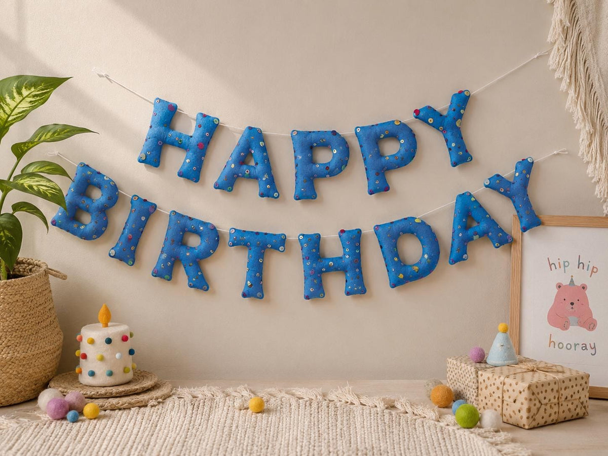 Personalised Sequin Felt Name Banner — photo 2