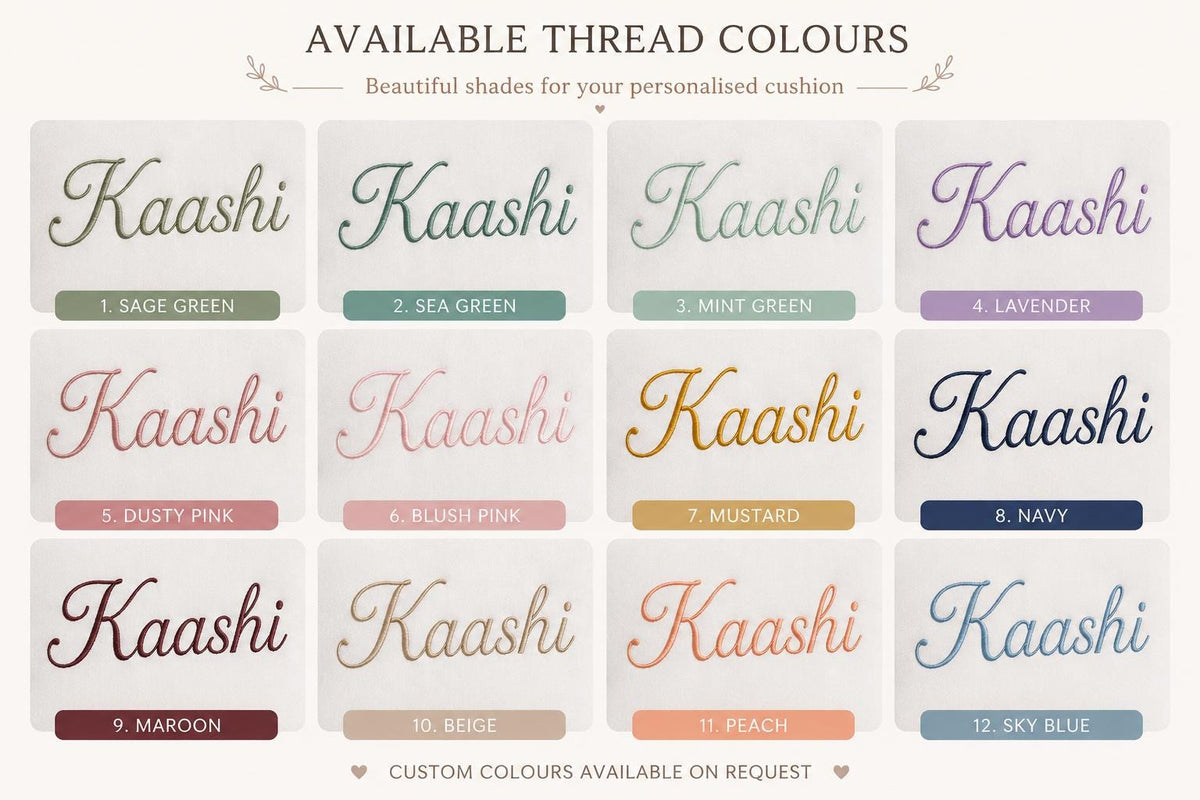Personalised Name Cushion Cover with White Fringe — photo 13