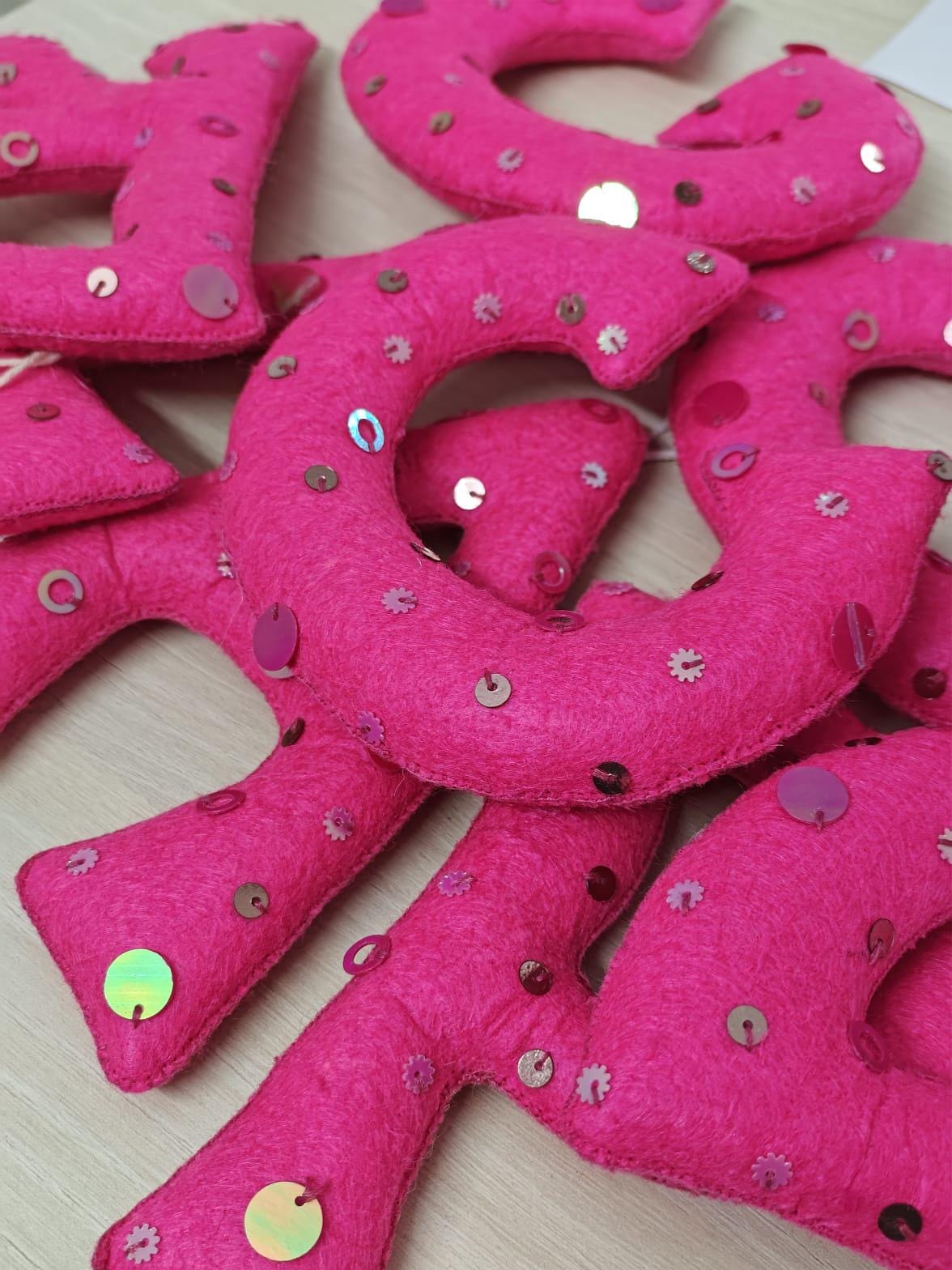Personalised Sequin Felt Name Banner — photo 8