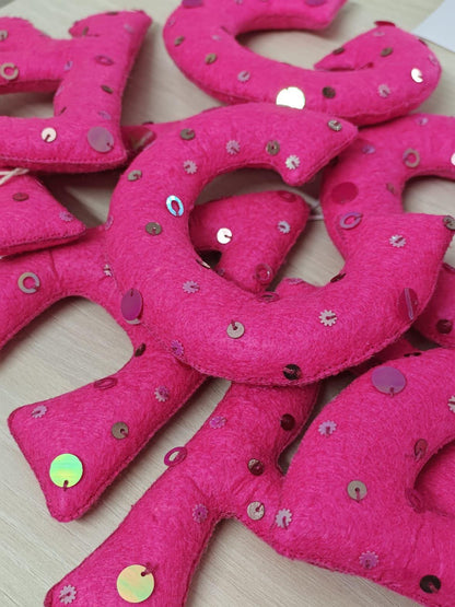 Personalised Sequin Felt Name Banner — photo 8