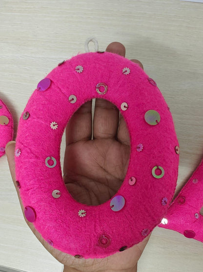 Personalised Sequin Felt Name Banner — photo 10