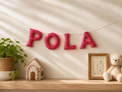 Personalised Sequin Felt Name Banner — photo 4