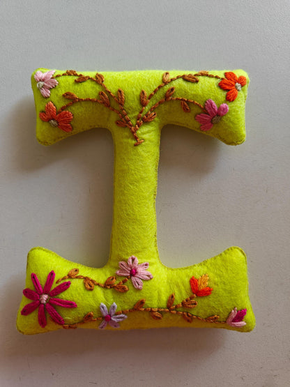 Floral Embroidered Felt Name Garland — photo 14