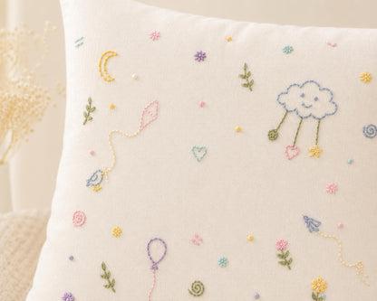 Personalised Pastel Name Cushion Cover — photo 2