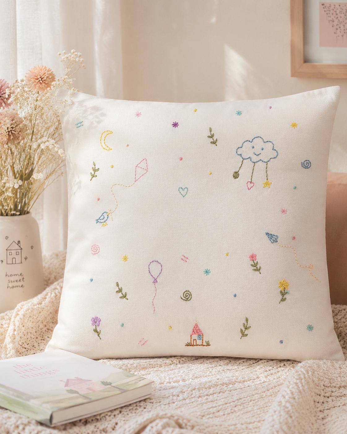 Personalised Pastel Name Cushion Cover — photo 6