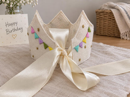 Personalised Birthday Crown & Rainbow Bunting — Set or Singles — photo 8