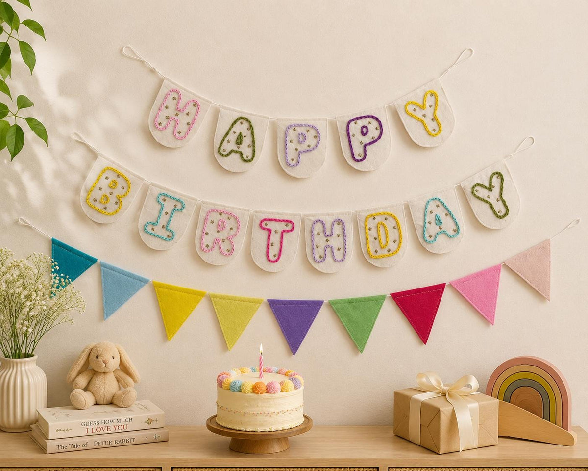 Personalised Birthday Crown & Rainbow Bunting — Set or Singles — photo 14