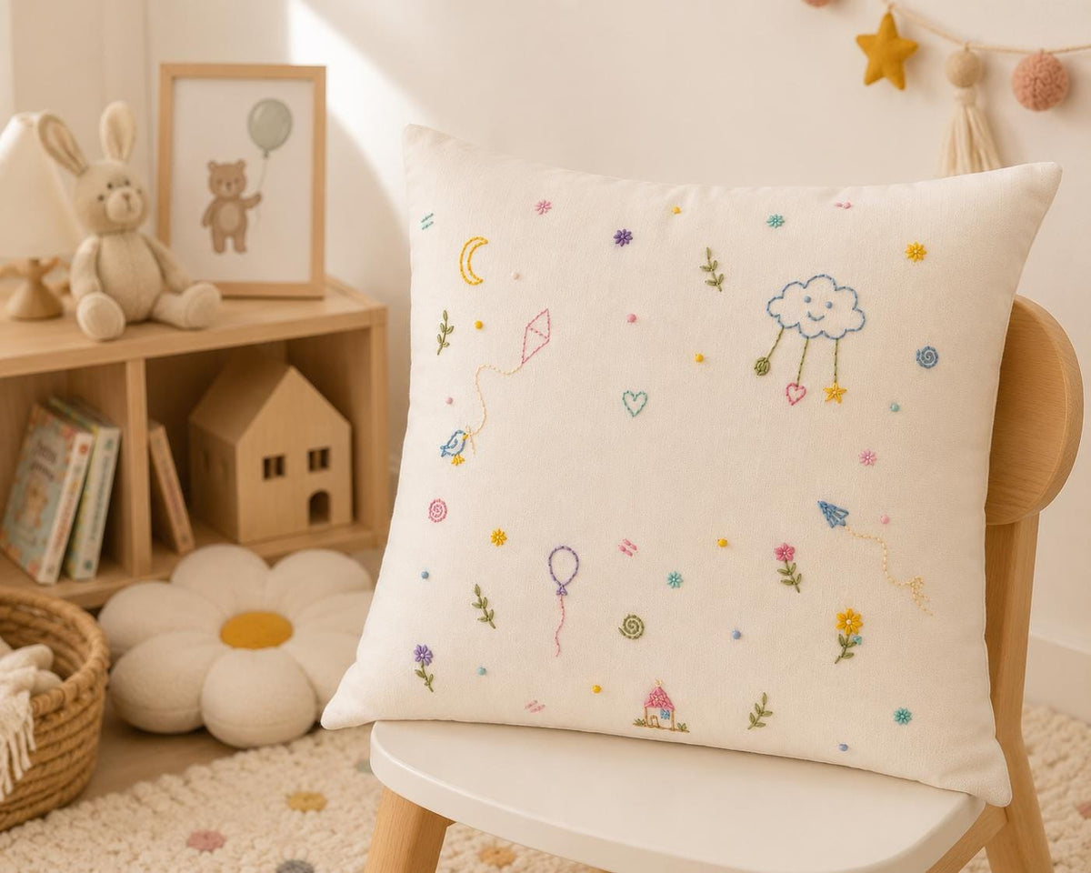 Personalised Pastel Name Cushion Cover — photo 7