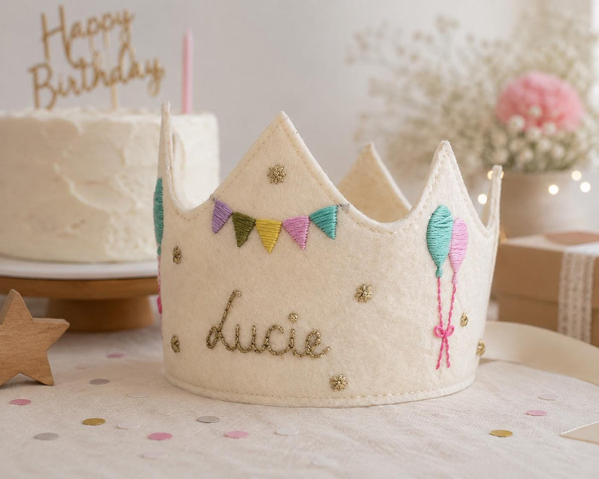 Personalised Birthday Crown & Rainbow Bunting — Set or Singles — photo 6