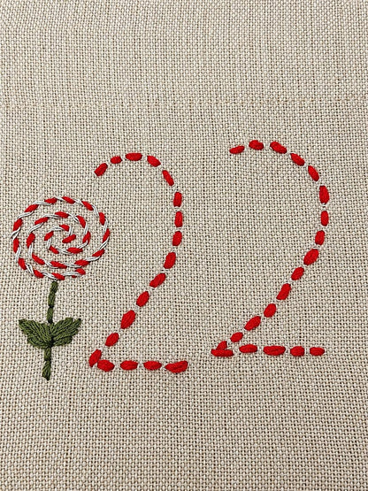 Embroidered Advent Calendar Bunting — 24 Drawstring Pouches — photo 18