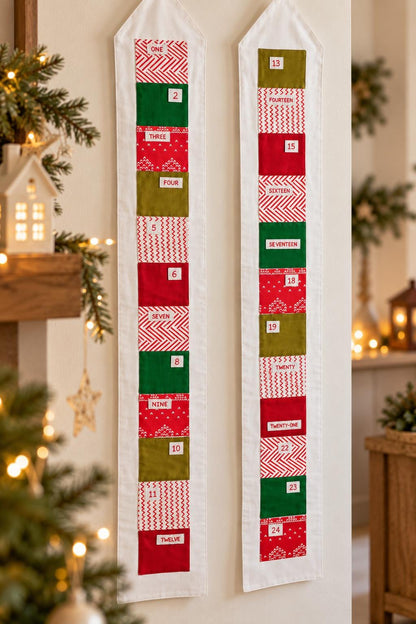 House-Shaped Fabric Advent Calendar — 24 Pockets — photo 3