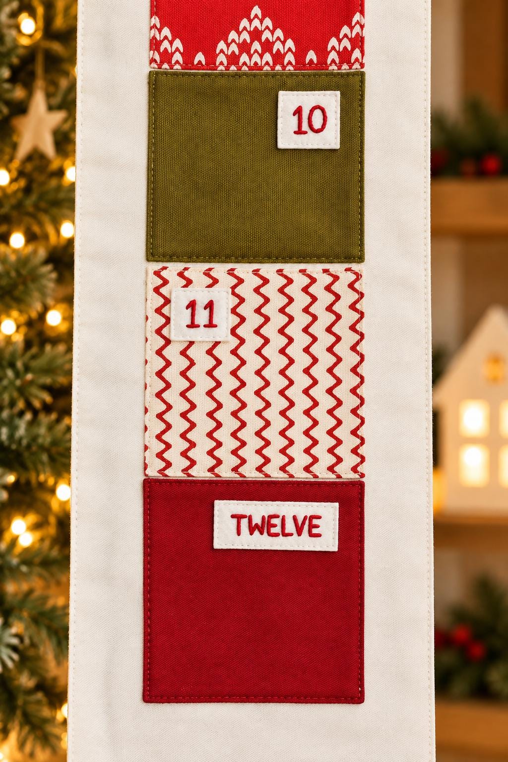 House-Shaped Fabric Advent Calendar — 24 Pockets — photo 11