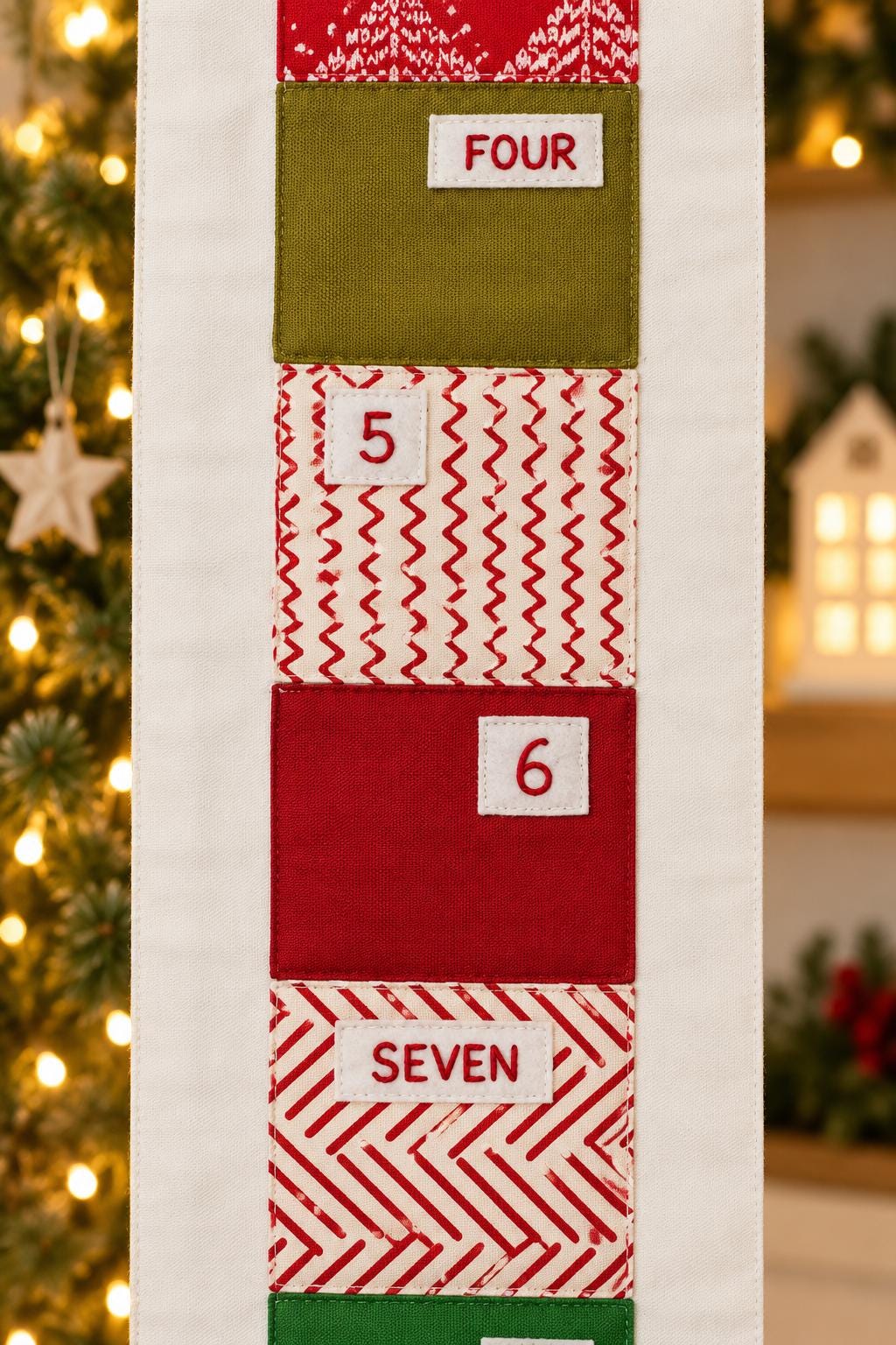 House-Shaped Fabric Advent Calendar — 24 Pockets — photo 8