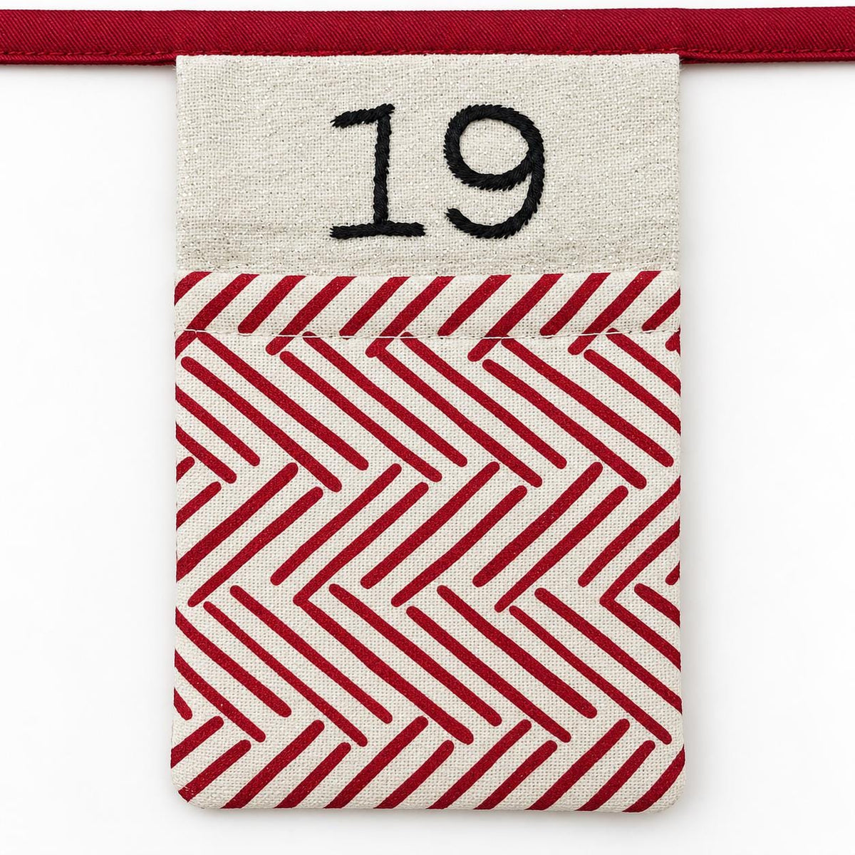 Personalised Fabric Advent Calendar Bunting — 24 Pockets — photo 14