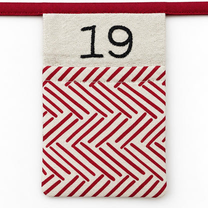 Personalised Fabric Advent Calendar Bunting — 24 Pockets — photo 14