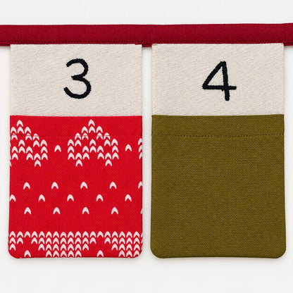 Personalised Fabric Advent Calendar Bunting — 24 Pockets — photo 8