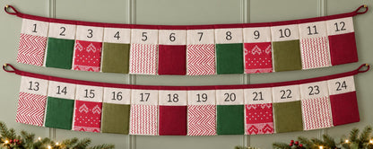 Personalised Fabric Advent Calendar Bunting — 24 Pockets — photo 4